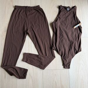 SKIMS BODYSUIT + LEGGINGS